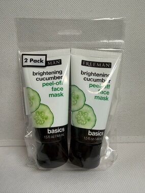 Freeman Brightening Cucumber Peel-Off Face Mask - White & Green (2 Pack)